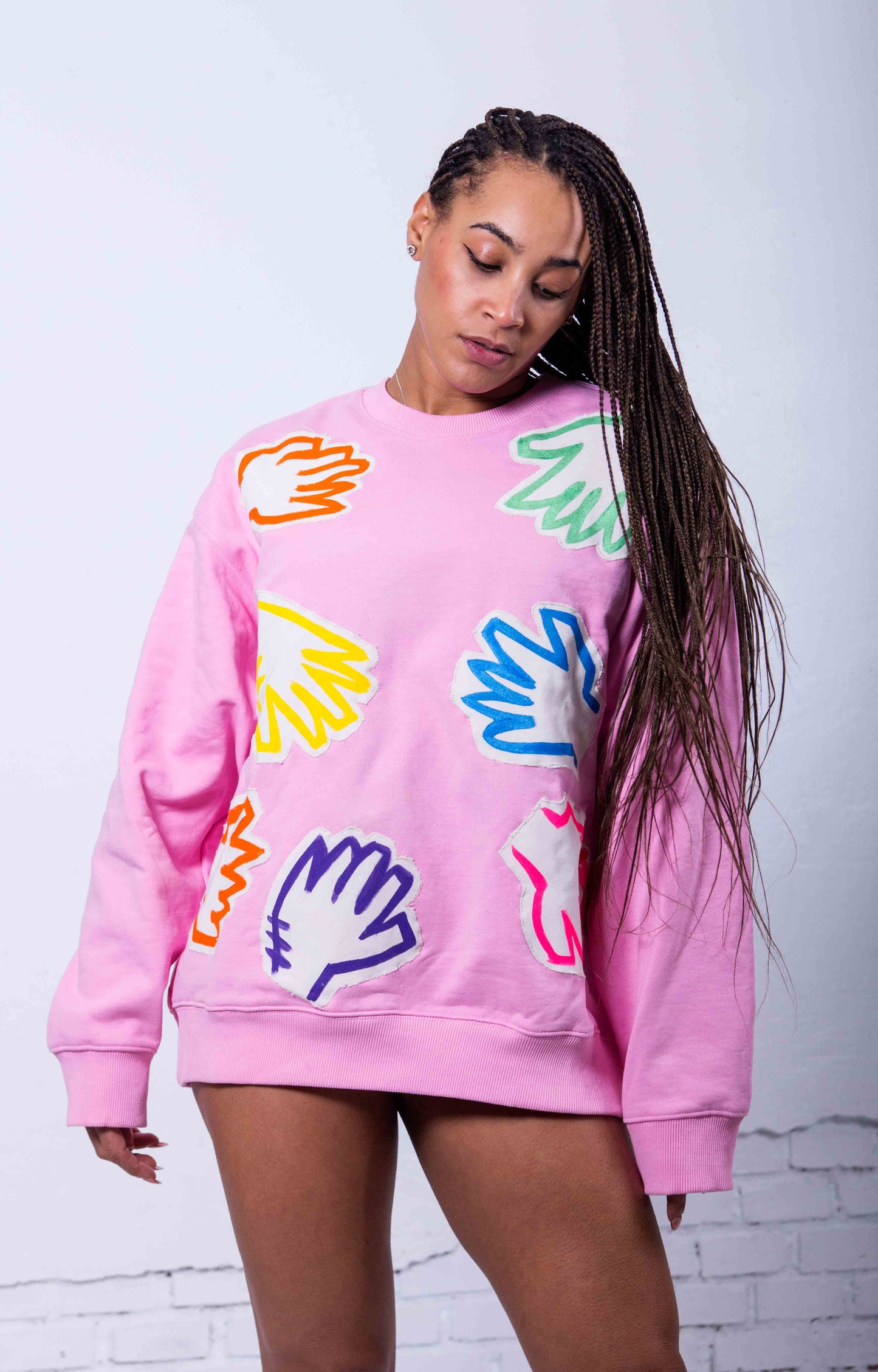 HANDS PINK HOODIE