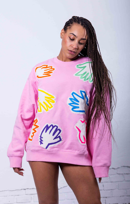 HANDS PINK HOODIE